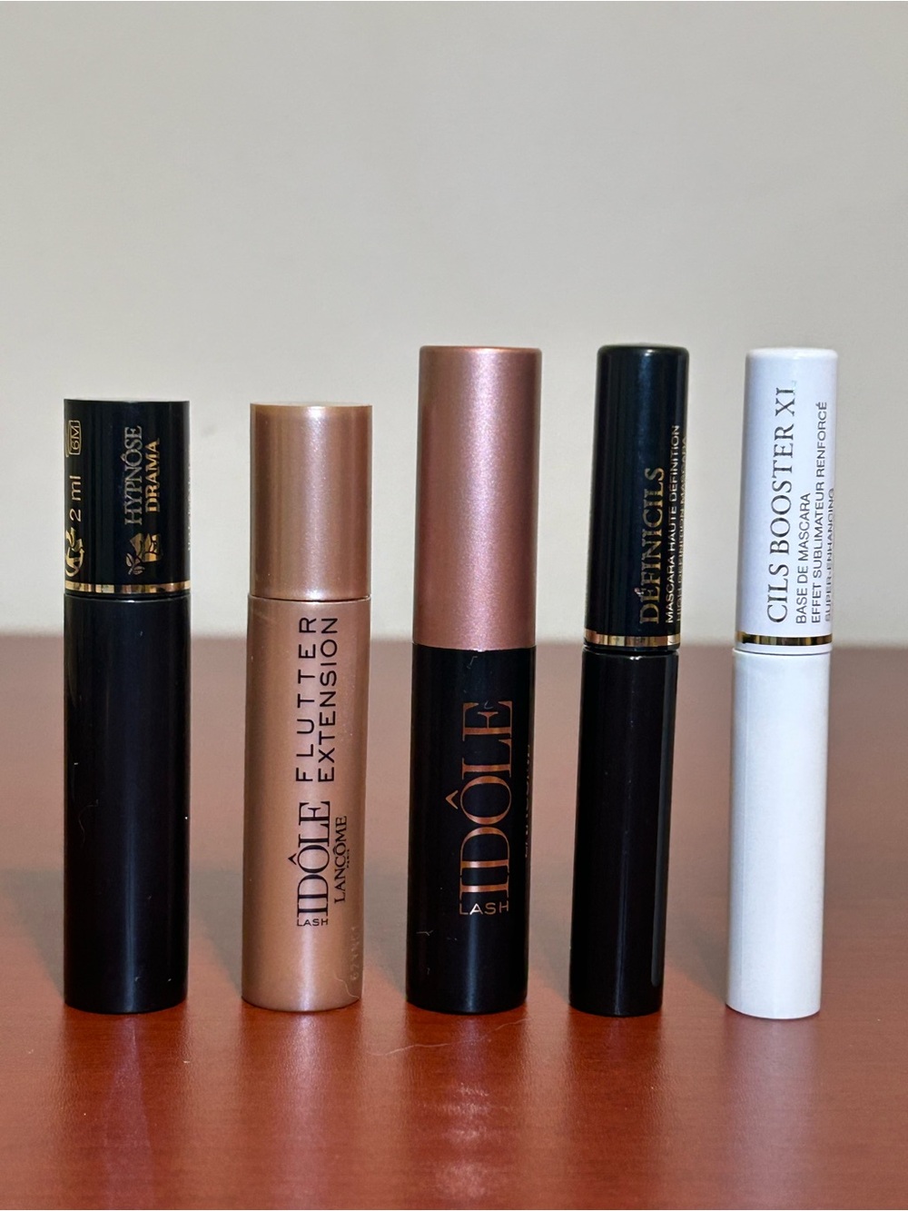 5 pieces Lancôme mini mascaras